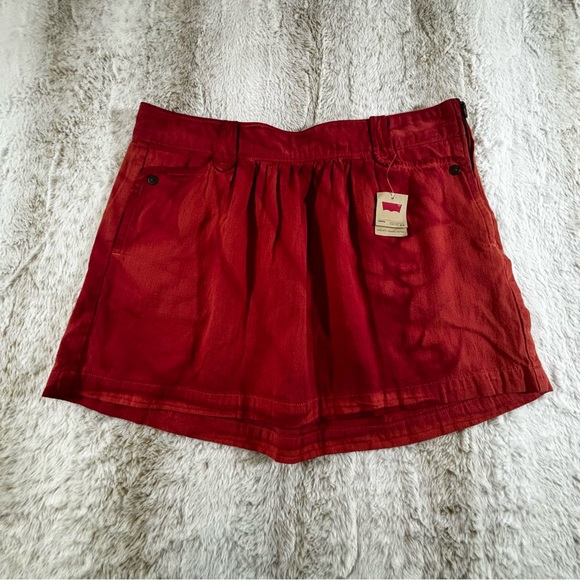 Levi’s Red Organic Cotton Skirt Size M NWT - Picture 1 of 11